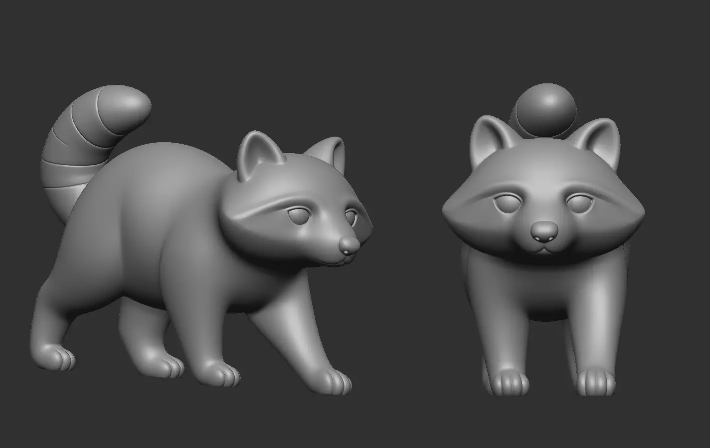 Raccoon 3D print model_17