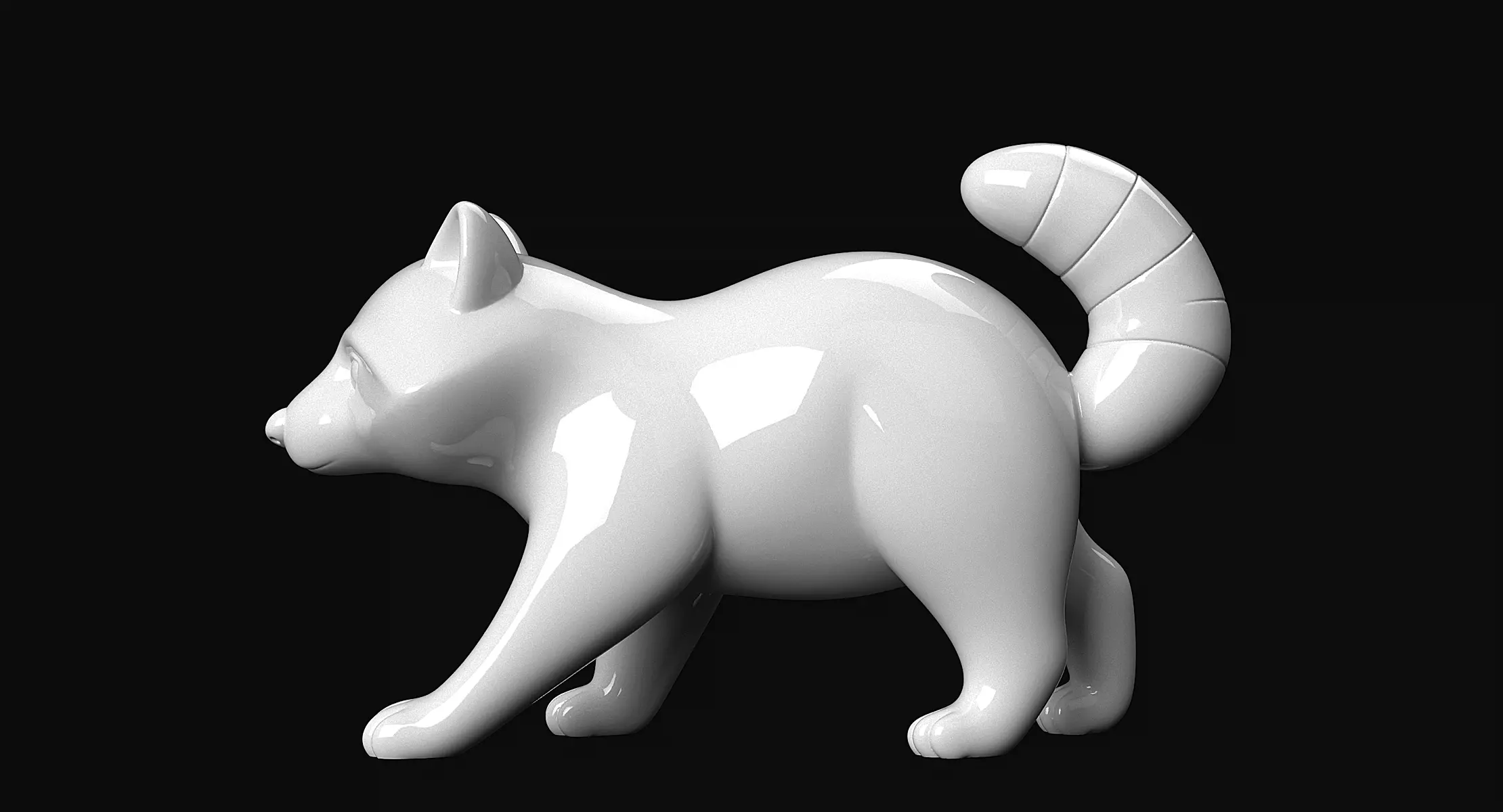 Raccoon 3D print model_6