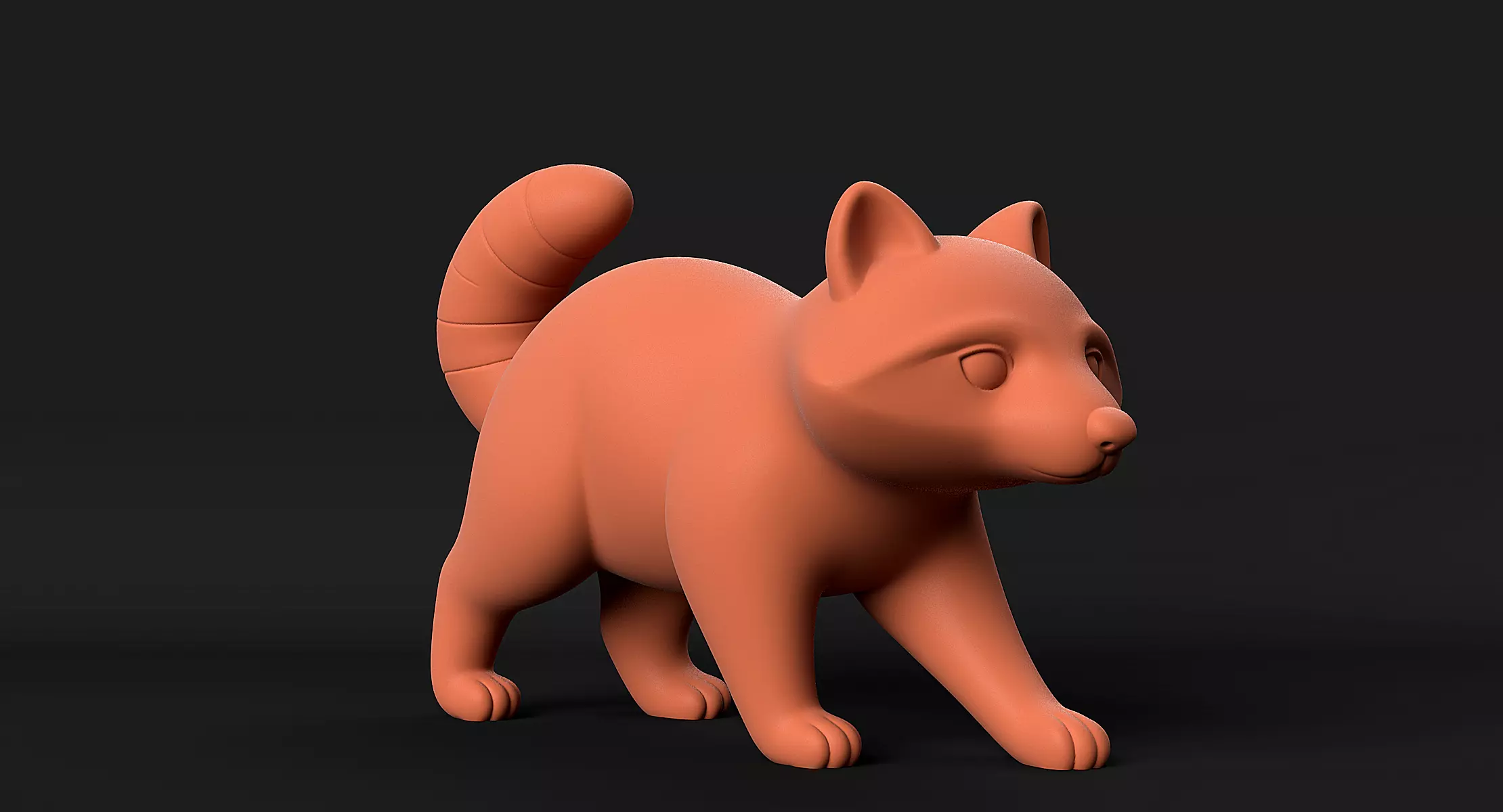 Raccoon 3D print model_9
