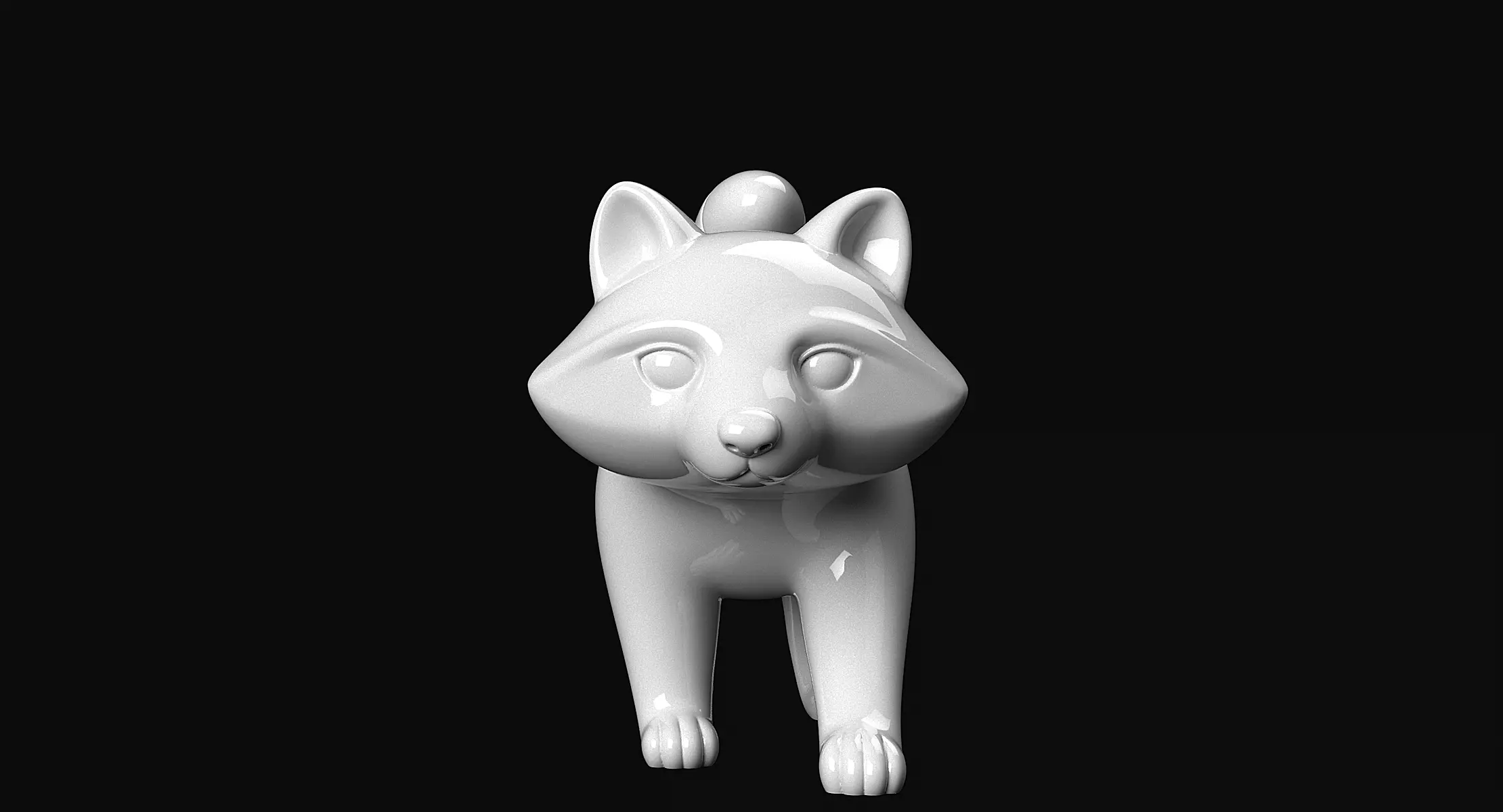 Raccoon 3D print model_8