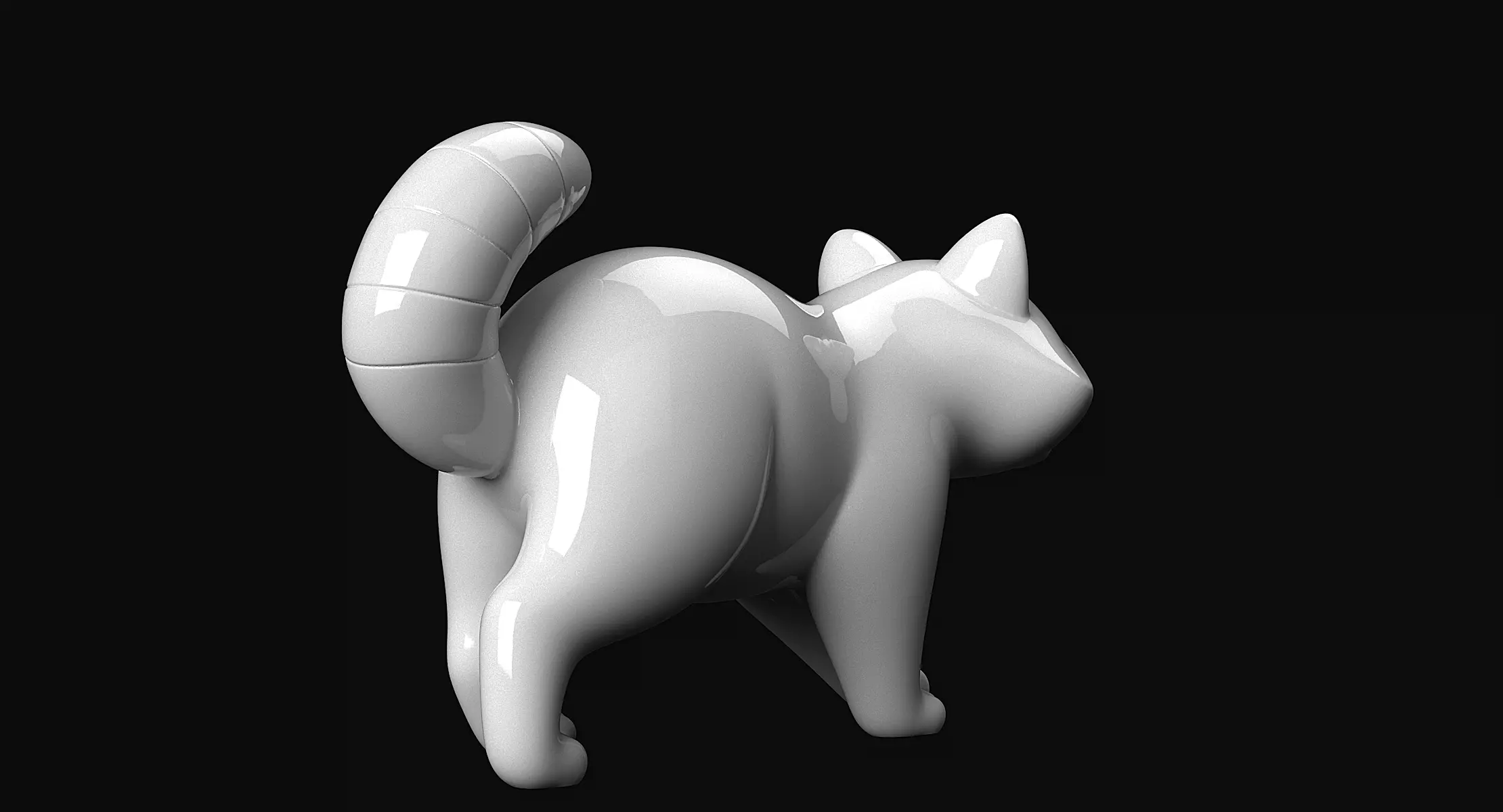 Raccoon 3D print model_3