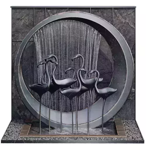 Waterfall fountains cascade 37 3D model