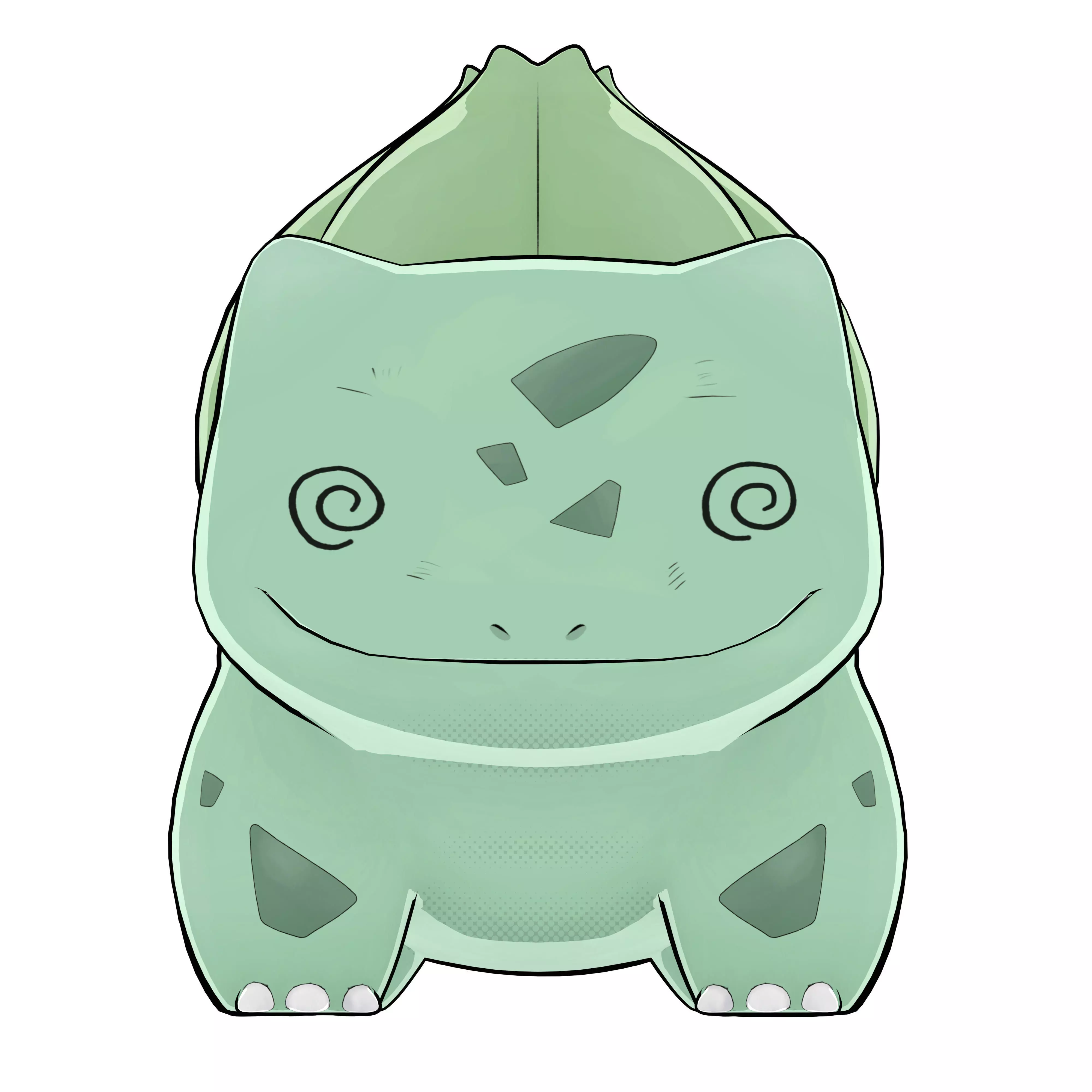 Bulbasaur Low-poly 3D model_3