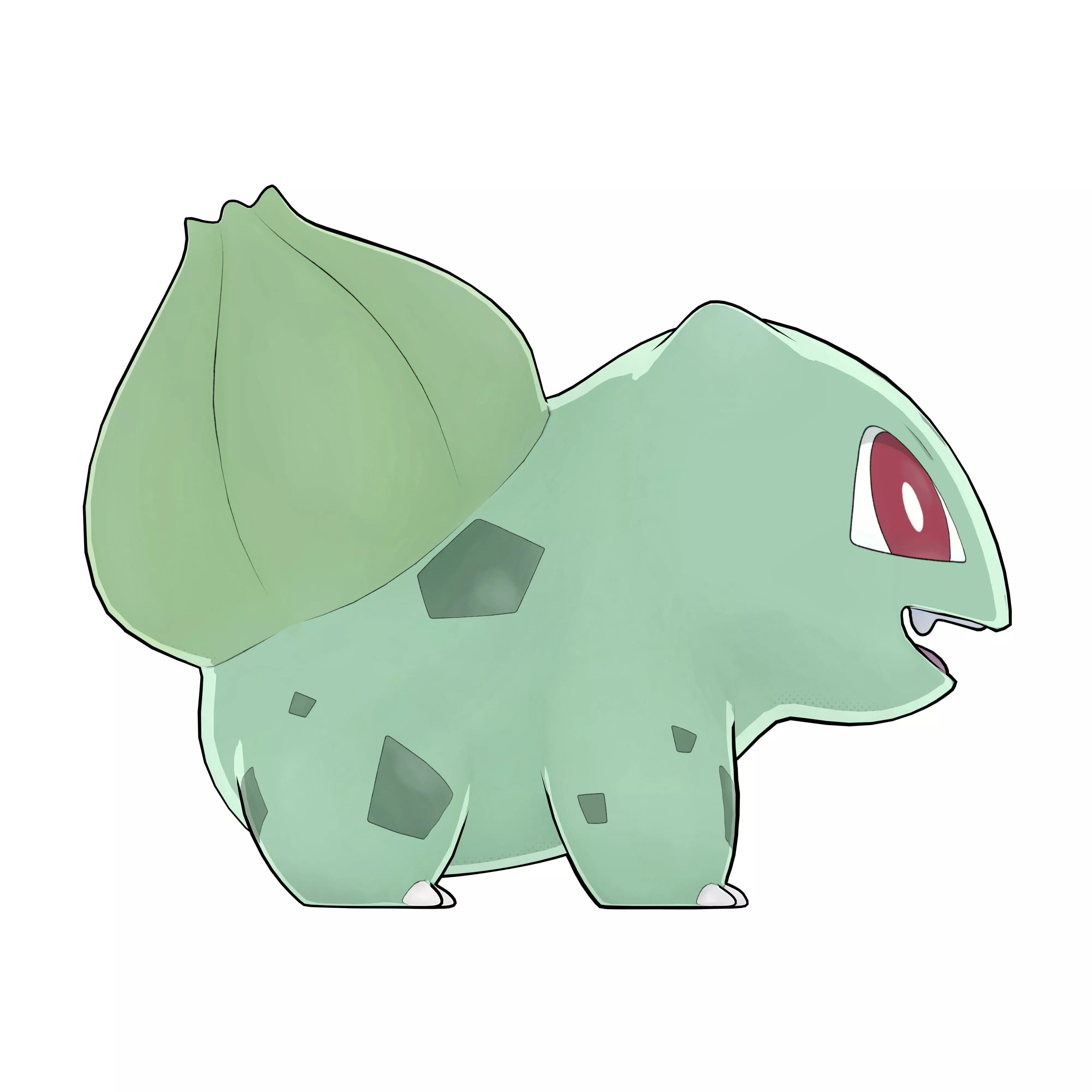 Bulbasaur Low-poly 3D model_8