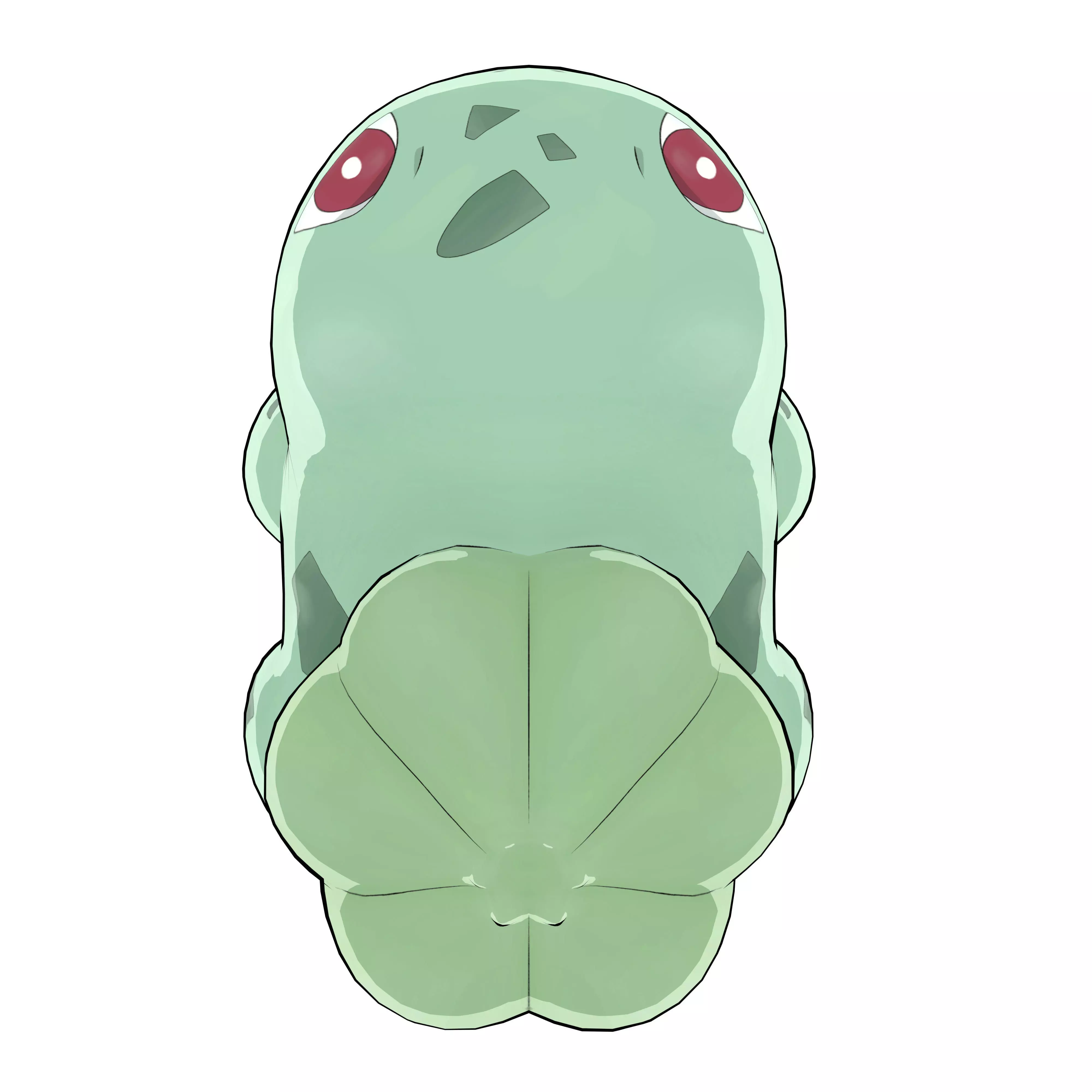 Bulbasaur Low-poly 3D model_9