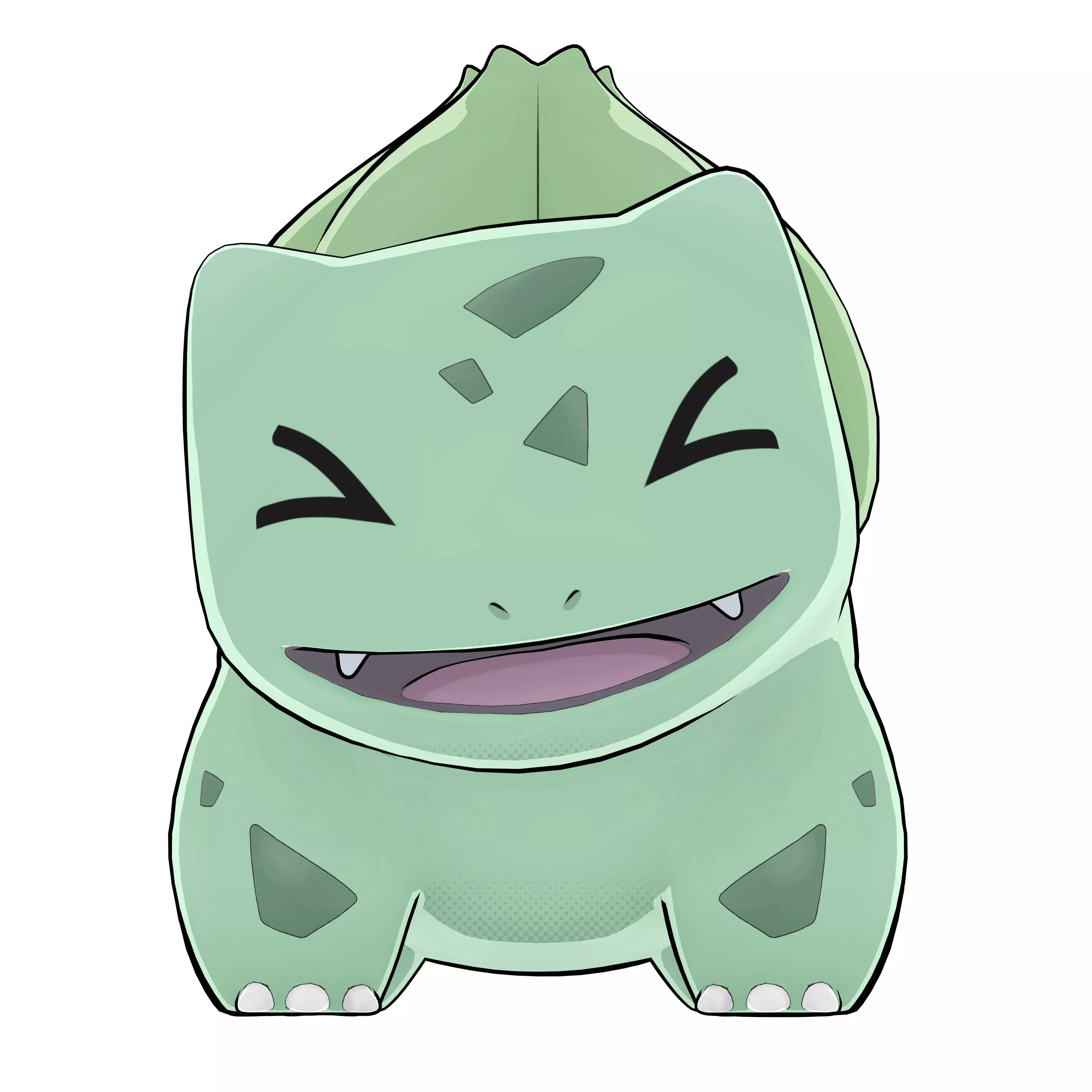 Bulbasaur Low-poly 3D model_5