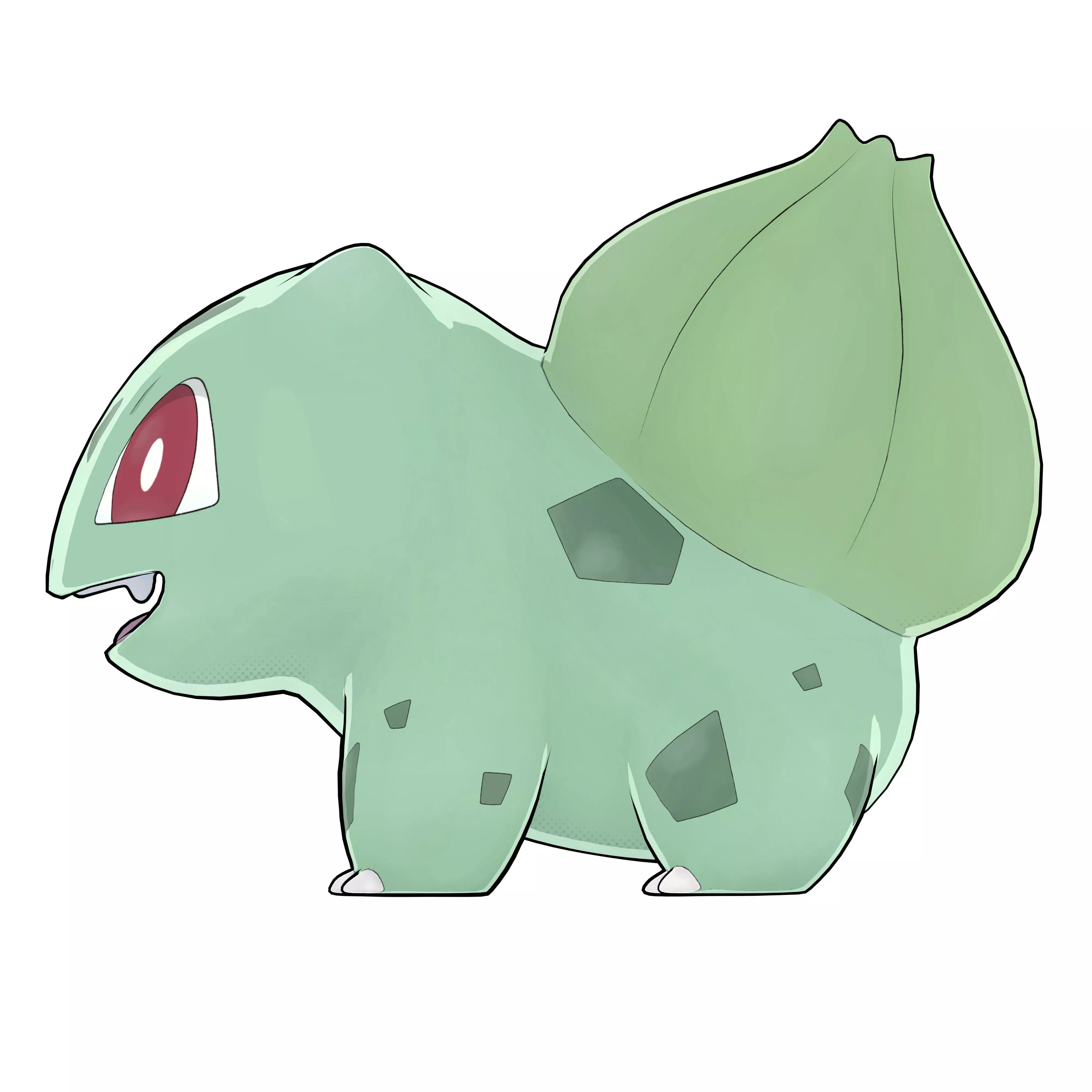 Bulbasaur Low-poly 3D model_6