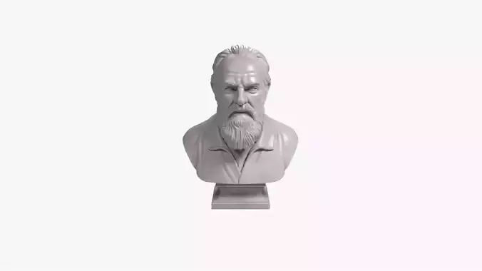 Galileo Galilei Bust Renaissance Astronomer STL 3D Printable