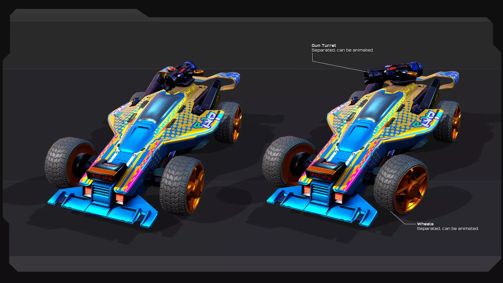 TECNO ROADS - RAPTOR Low-poly 3D model_6