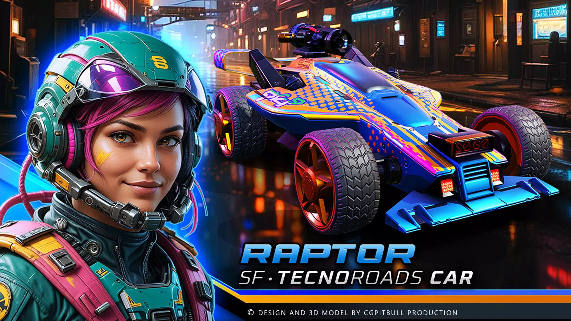 TECNO ROADS - RAPTOR Low-poly 3D model_0