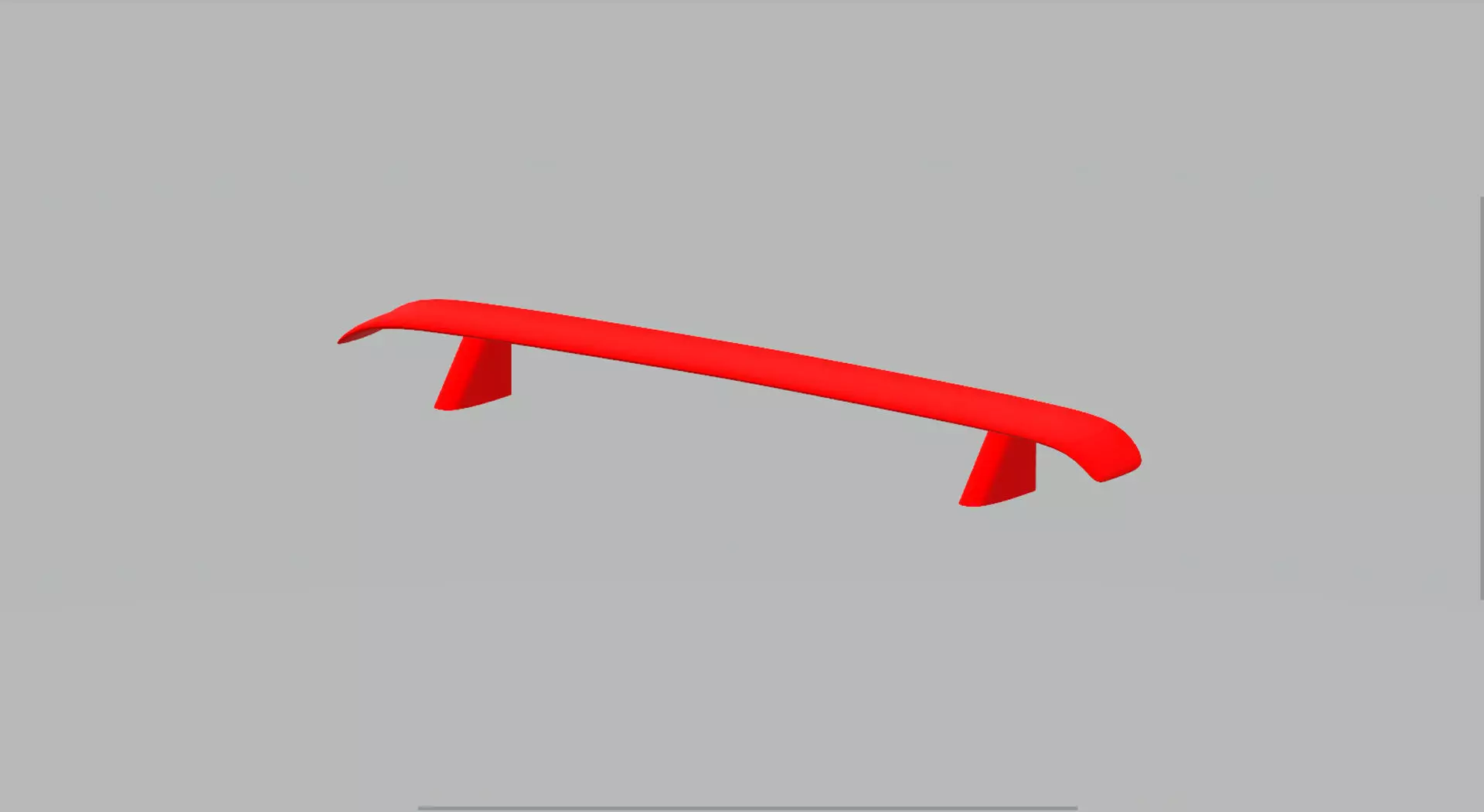 Sports car Spoiler 3D model