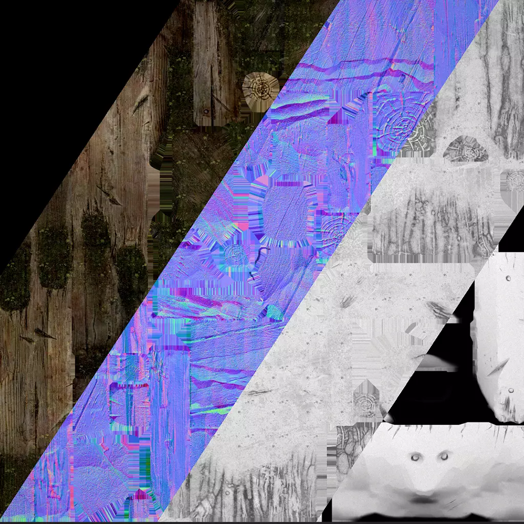 Wooden Dummy Medieval Training Camp Environment Low-poly 3D model_37