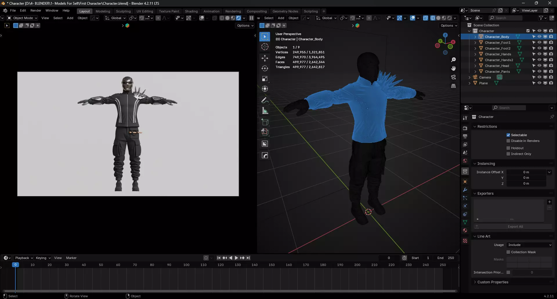 Sci-Fi Character 3D model_6