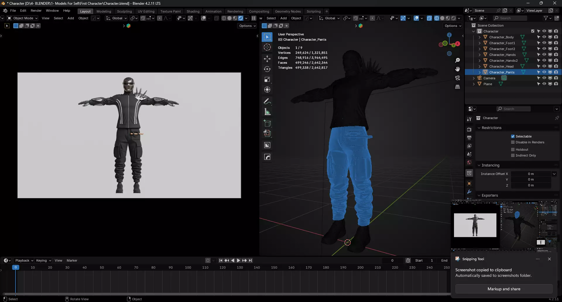 Sci-Fi Character 3D model_4