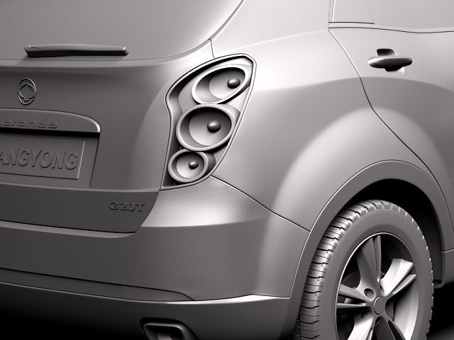 SsangYong Korando 2011 3D model_10