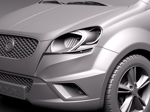 SsangYong Korando 2011 3D model_9