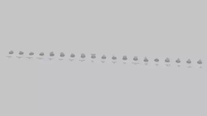 Emoji Statues Weather Full Collection 3D print model