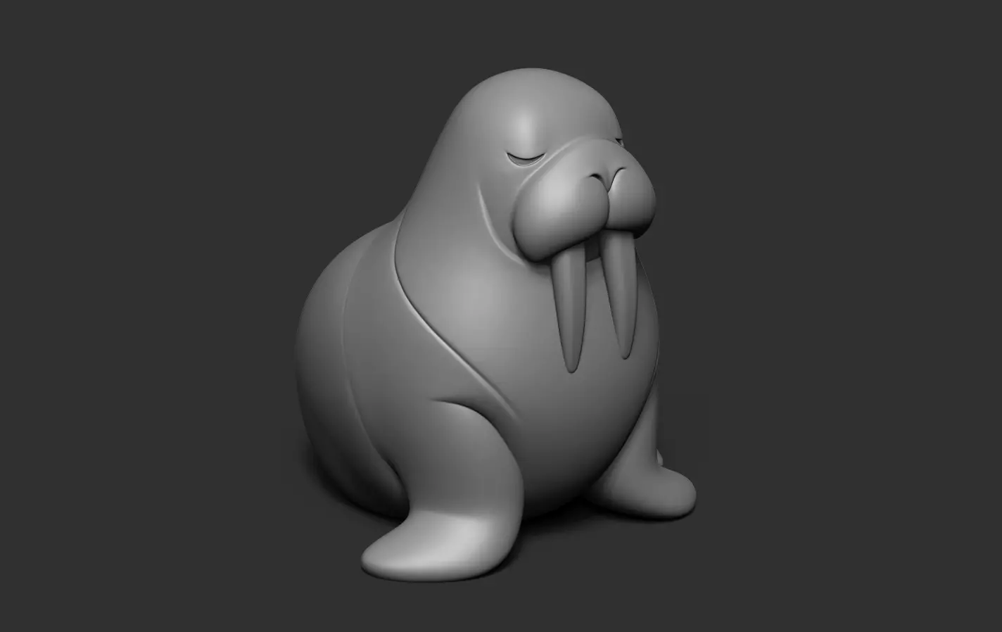Walrus 3D print model_15