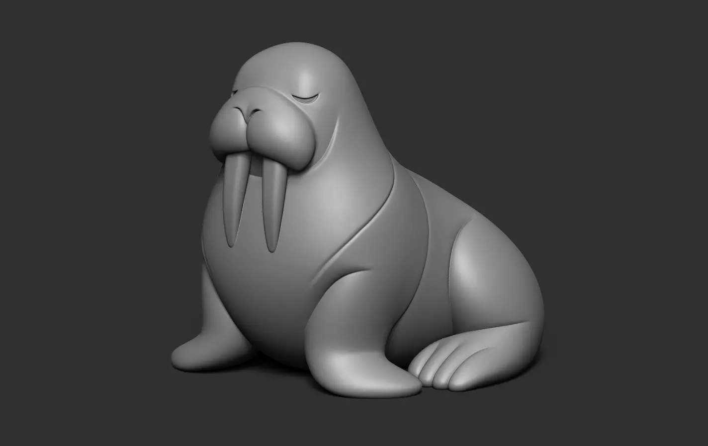 Walrus 3D print model_10
