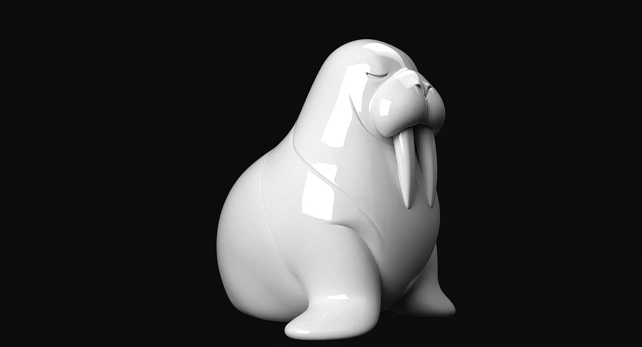 Walrus 3D print model_5