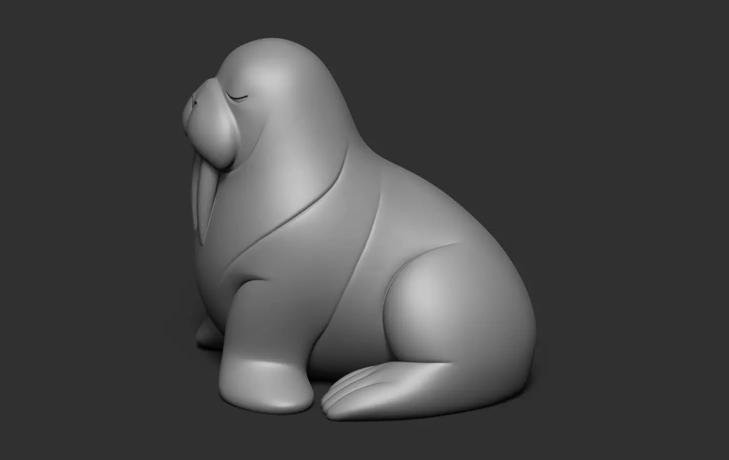 Walrus 3D print model_11