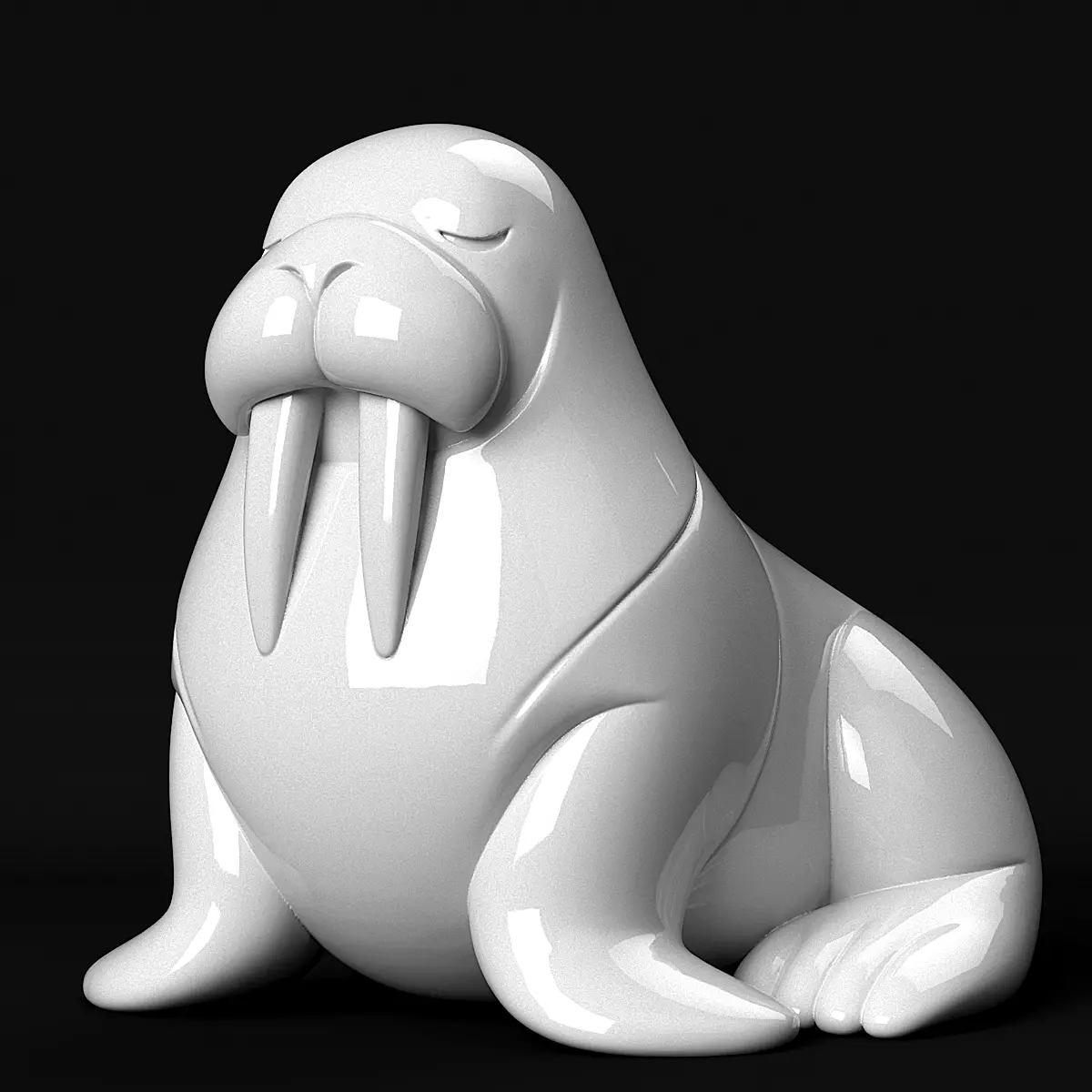 Walrus 3D print model_0
