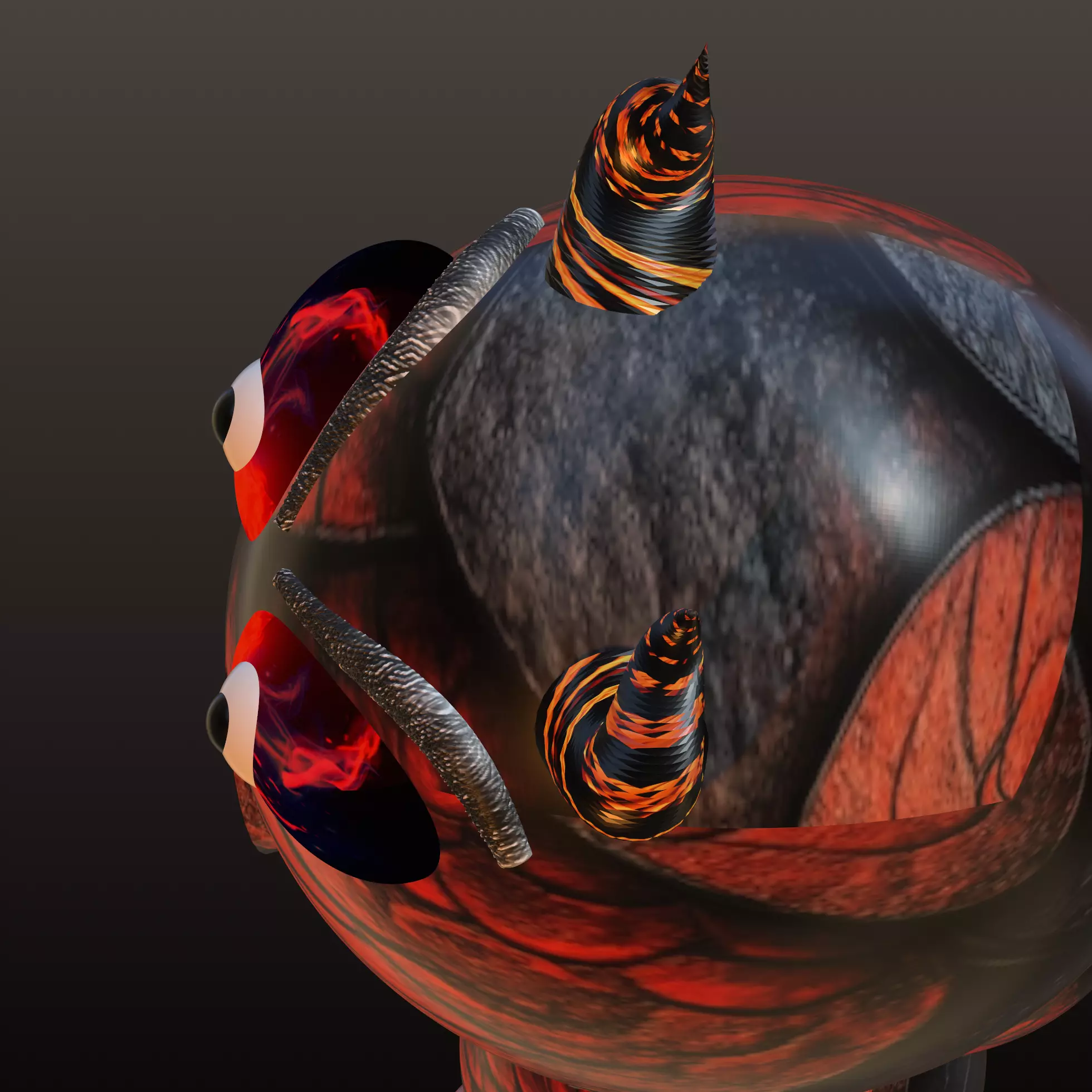 Devil panda 3D model_12