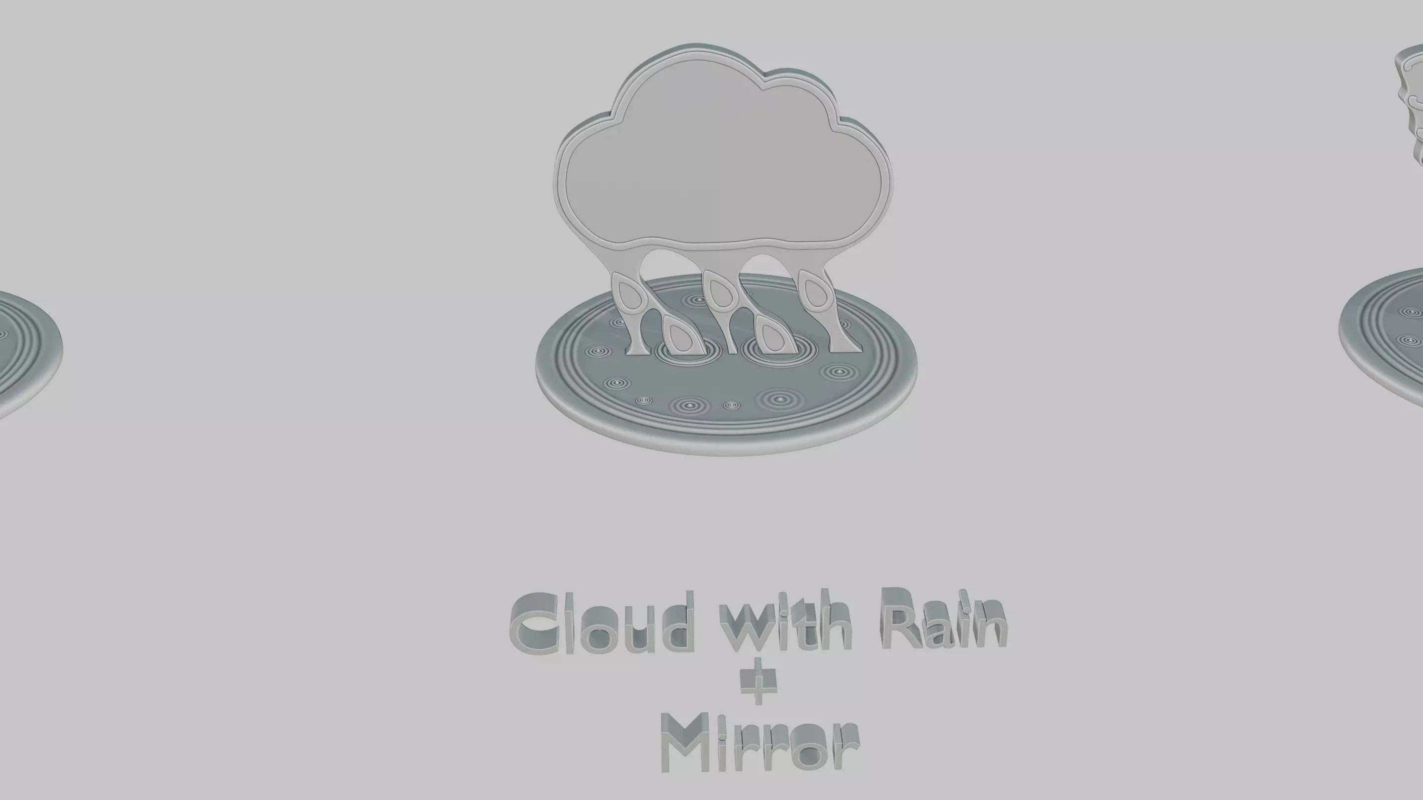 Weather Mini Pack Emoji Statues 3D print model_2