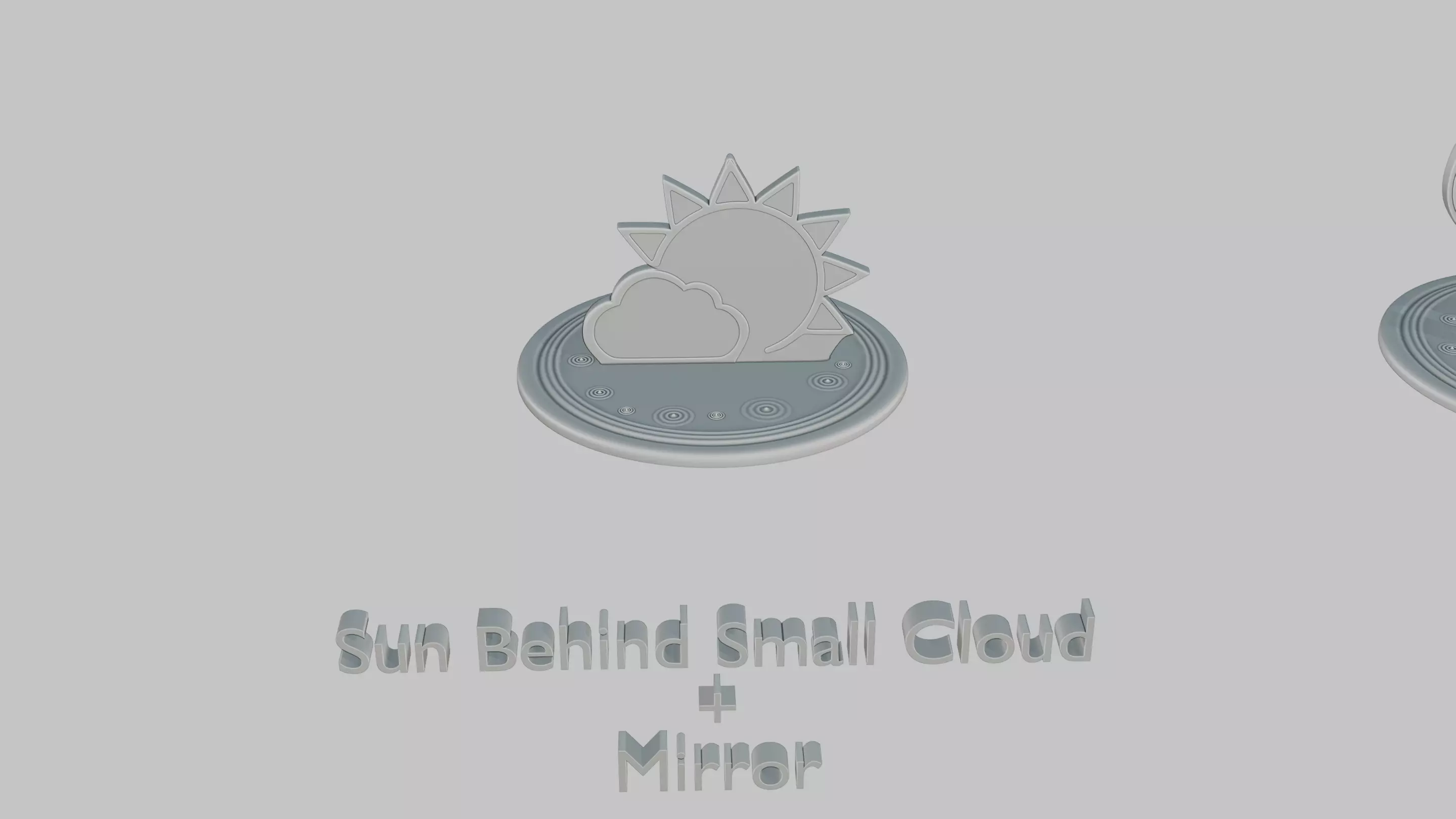 Weather Mini Pack Emoji Statues 3D print model_1