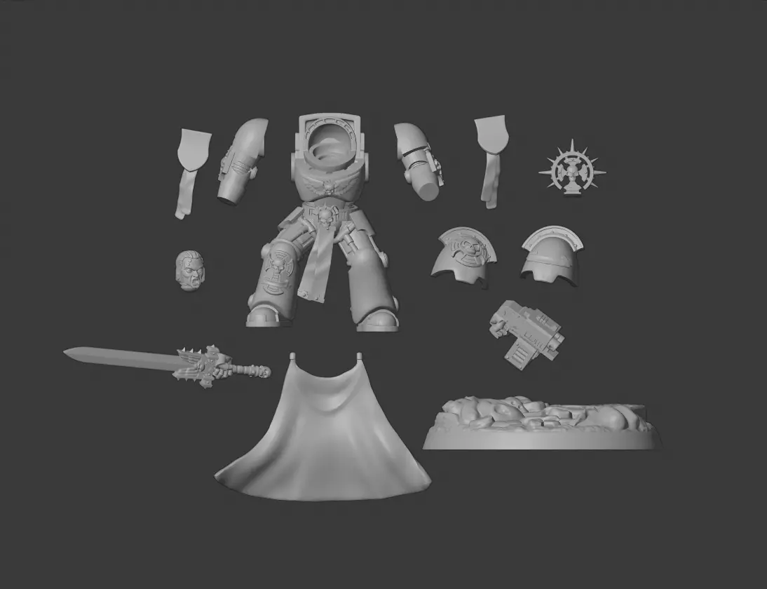 Heavy Captain 3D print model_0