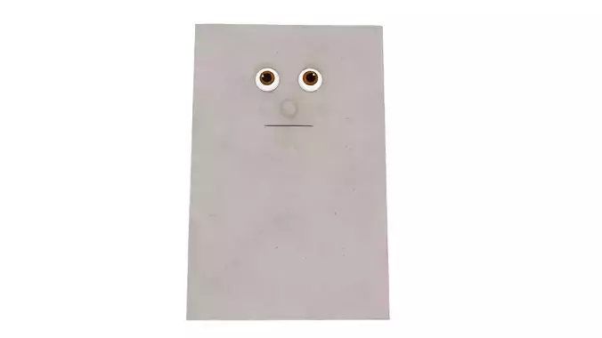 paper cartoon character