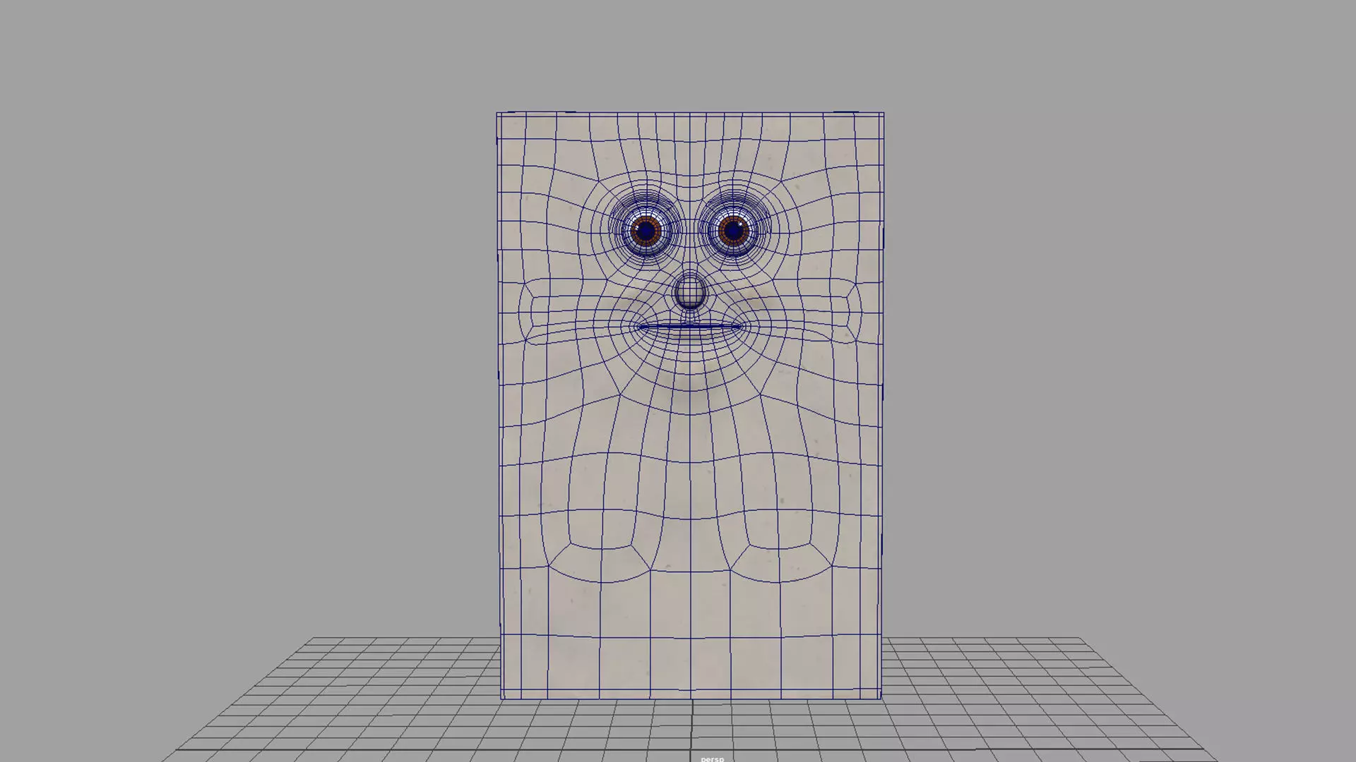 paper cartoon character 3D model_7