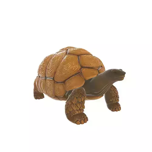 Realistic Tortoise Figurine 3D print model