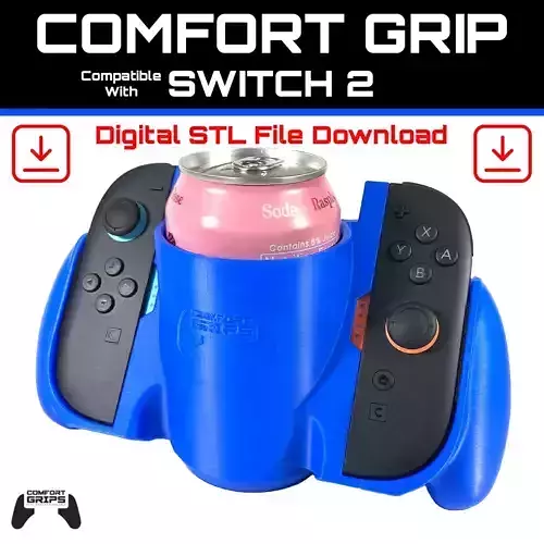 Beverage Holder Joy-Con Comfort Grip Compatible With Switch 2 3D print model
