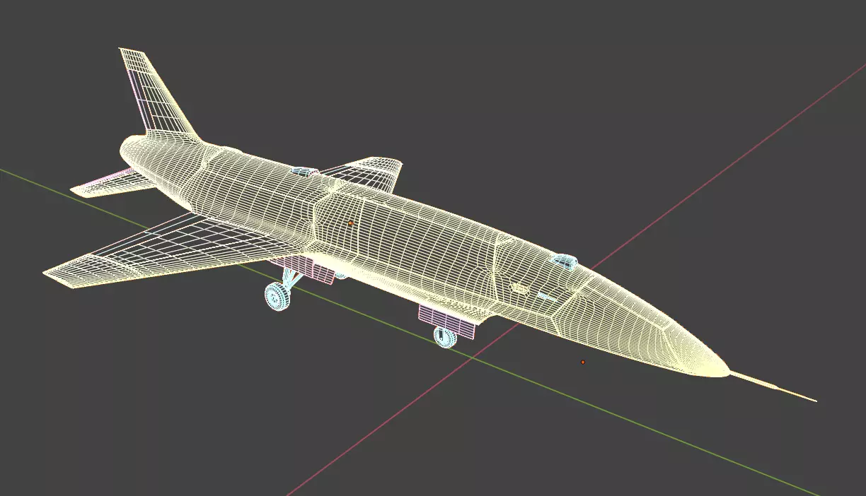 Anduril YFQ-44A FURY - The NEXT GENERATION FIGHTER Drone Low-poly 3D model_43