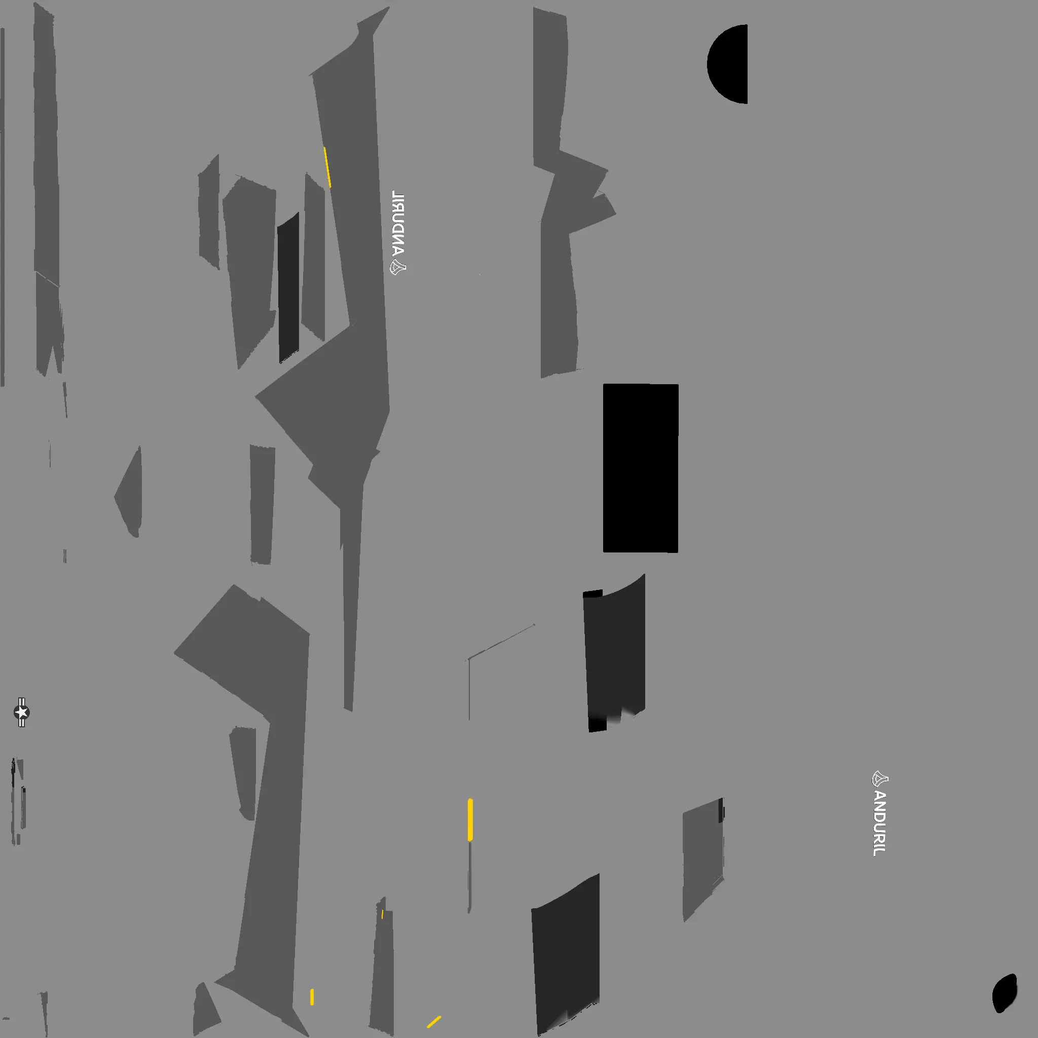 Anduril YFQ-44A FURY - The NEXT GENERATION FIGHTER Drone Low-poly 3D model_34