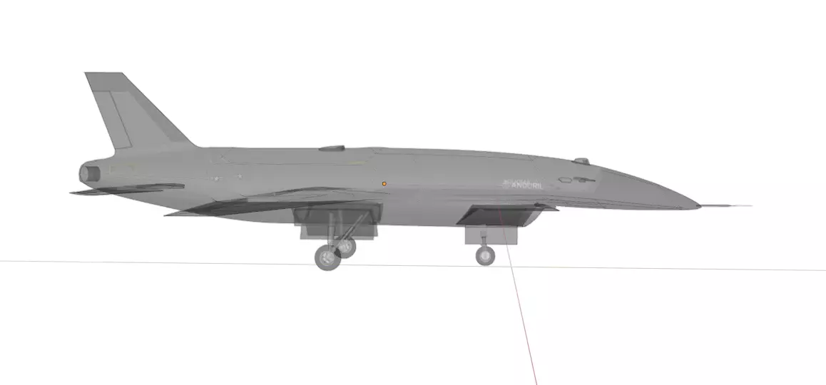 Anduril YFQ-44A FURY - The NEXT GENERATION FIGHTER Drone Low-poly 3D model_19