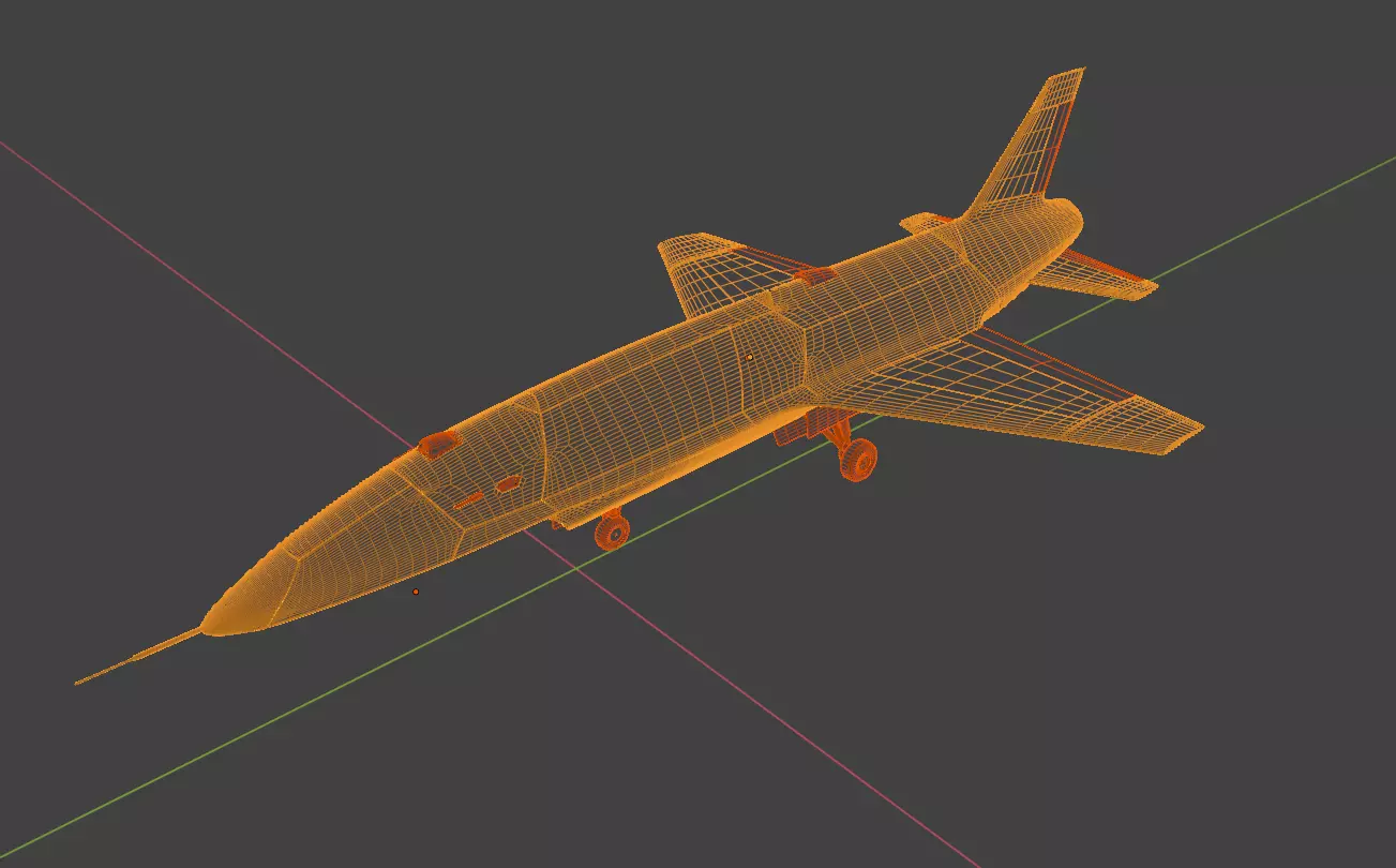 Anduril YFQ-44A FURY - The NEXT GENERATION FIGHTER Drone Low-poly 3D model_47