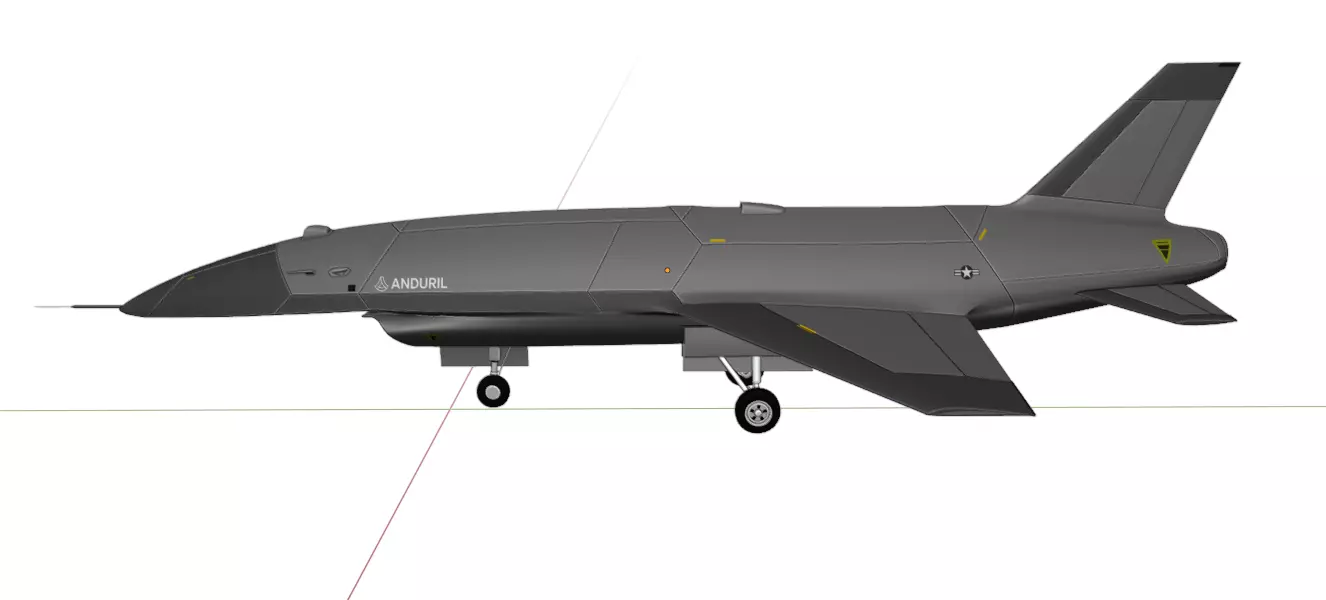 Anduril YFQ-44A FURY - The NEXT GENERATION FIGHTER Drone Low-poly 3D model_25