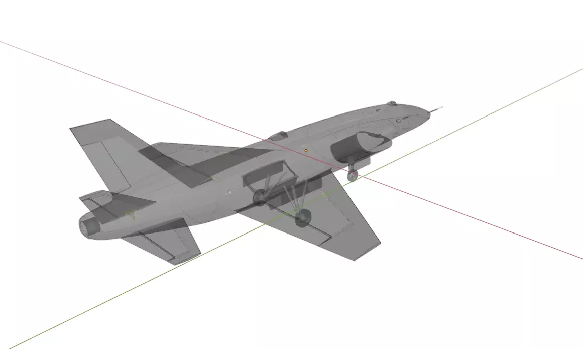 Anduril YFQ-44A FURY - The NEXT GENERATION FIGHTER Drone Low-poly 3D model_18