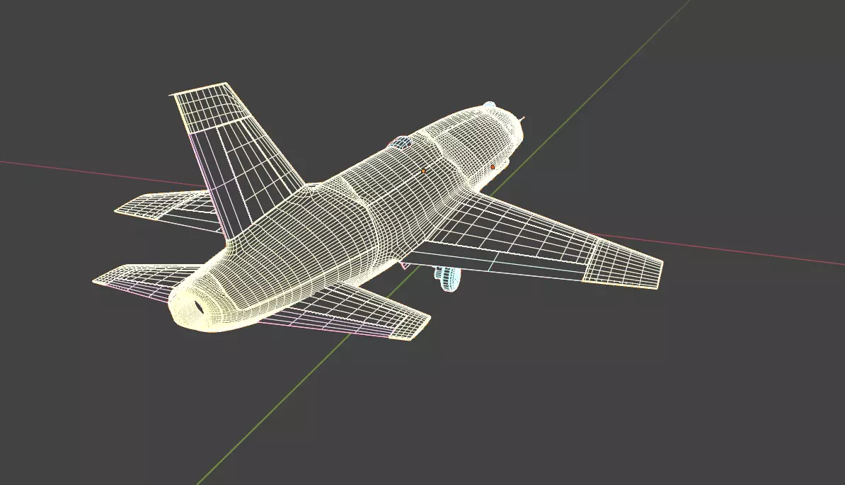 Anduril YFQ-44A FURY - The NEXT GENERATION FIGHTER Drone Low-poly 3D model_38