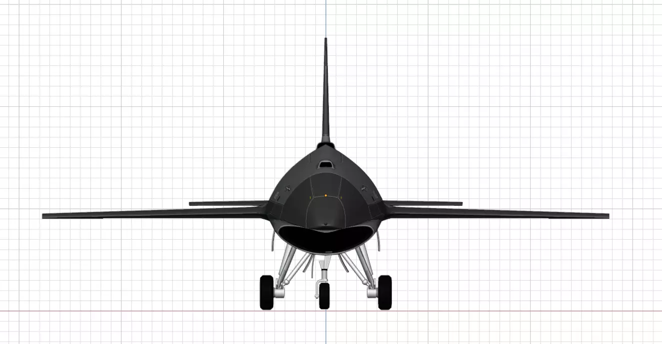 Anduril YFQ-44A FURY - The NEXT GENERATION FIGHTER Drone Low-poly 3D model_9