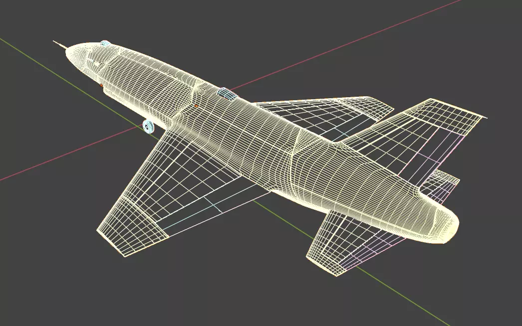 Anduril YFQ-44A FURY - The NEXT GENERATION FIGHTER Drone Low-poly 3D model_37