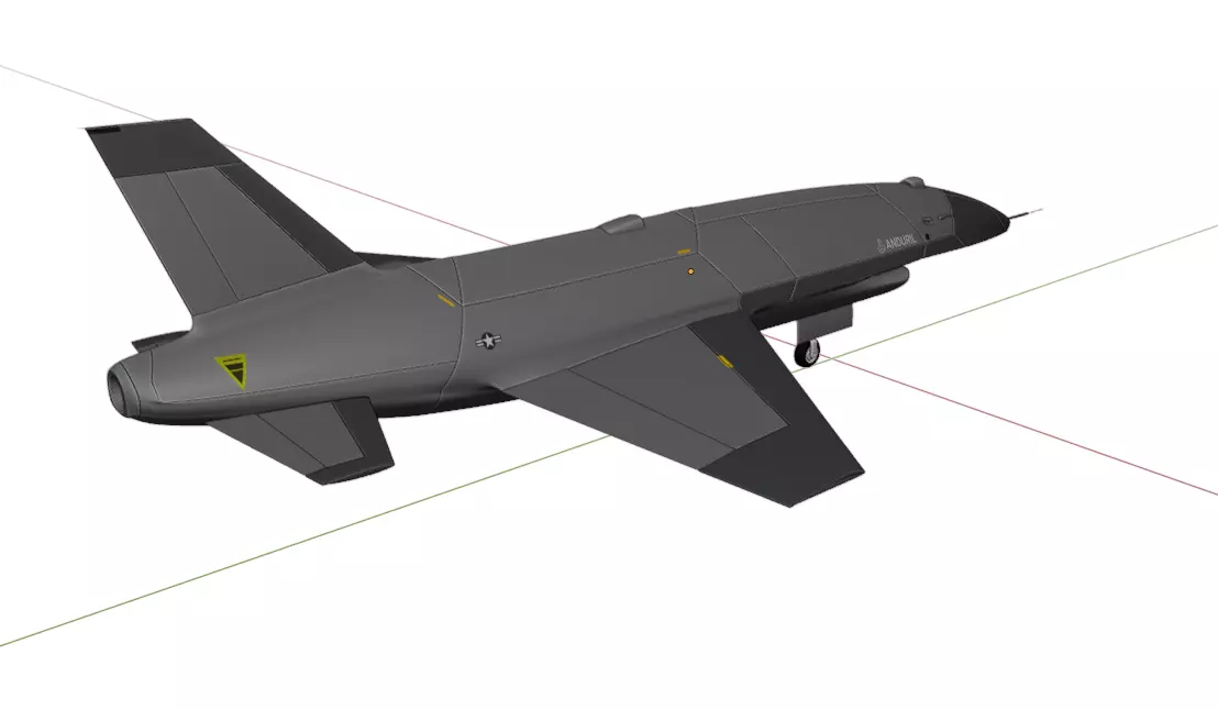 Anduril YFQ-44A FURY - The NEXT GENERATION FIGHTER Drone Low-poly 3D model_21