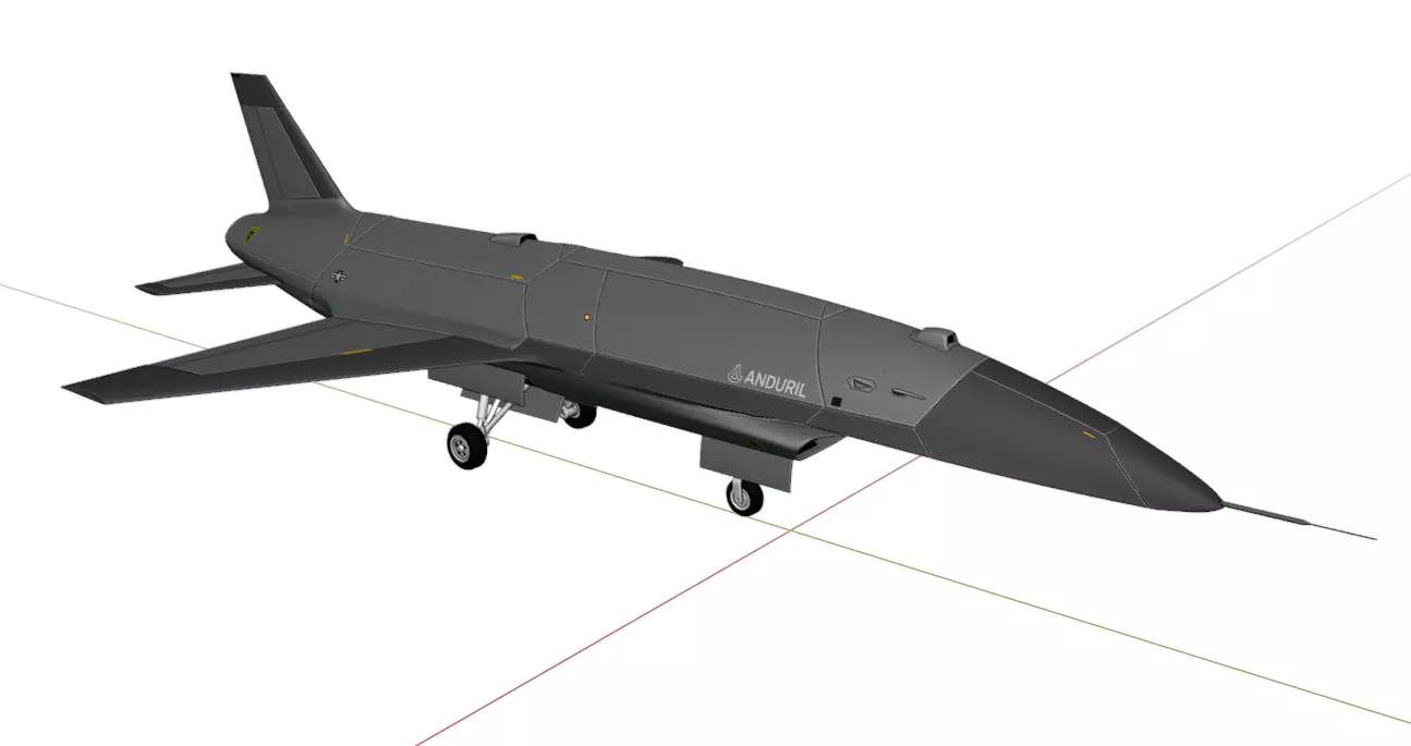 Anduril YFQ-44A FURY - The NEXT GENERATION FIGHTER Drone Low-poly 3D model_22