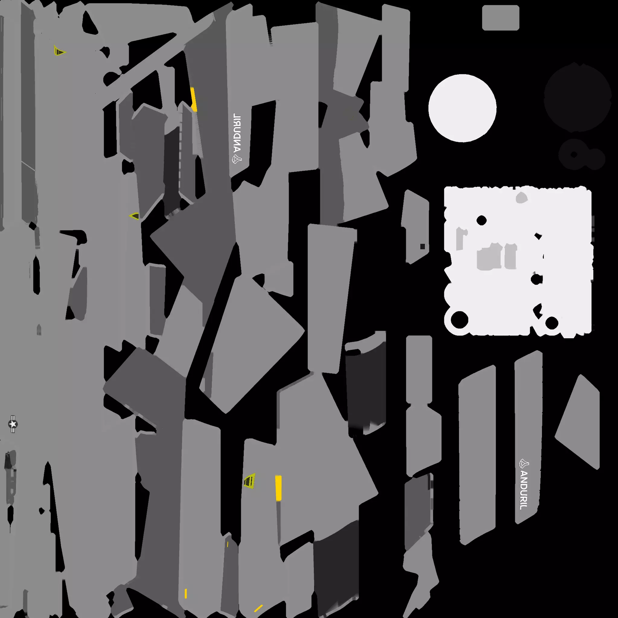 Anduril YFQ-44A FURY - The NEXT GENERATION FIGHTER Drone Low-poly 3D model_33