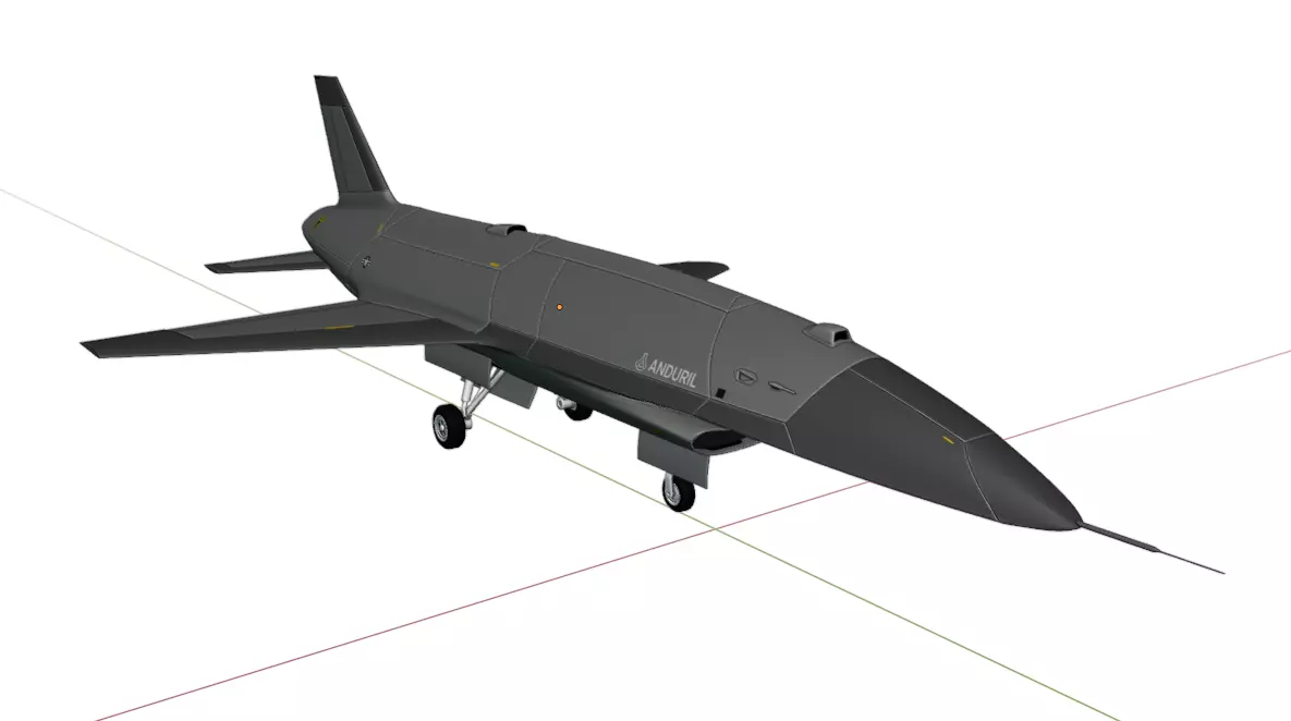 Anduril YFQ-44A FURY - The NEXT GENERATION FIGHTER Drone Low-poly 3D model_23