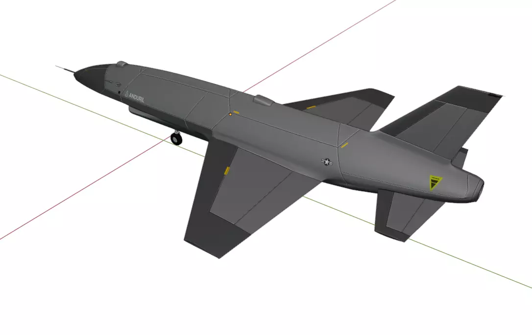 Anduril YFQ-44A FURY - The NEXT GENERATION FIGHTER Drone Low-poly 3D model_20