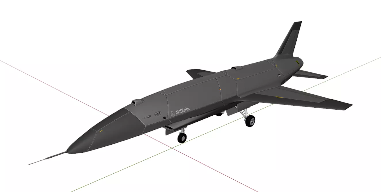 Anduril YFQ-44A FURY - The NEXT GENERATION FIGHTER Drone Low-poly 3D model_26