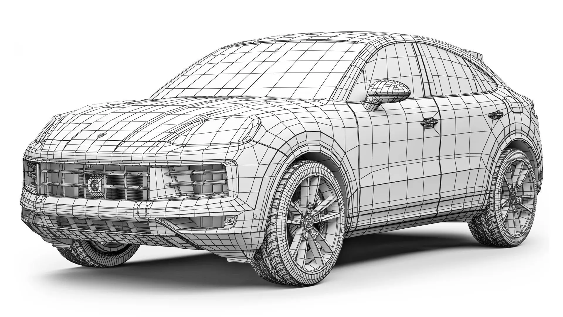 Porsche Cayenne Coupe 2024 3D model_8